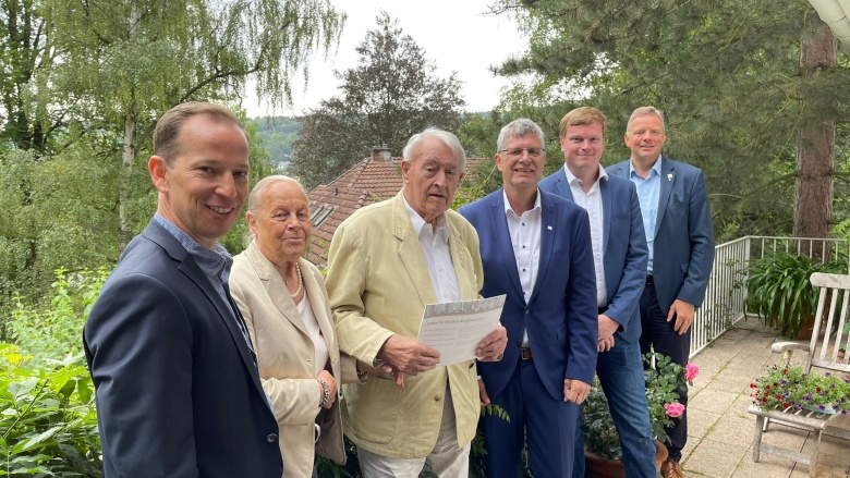 Ehrung für 60 jährige Mitgliedschaft in der CDU Ehrung für 60 jährige Mitgliedschaft in der CDU